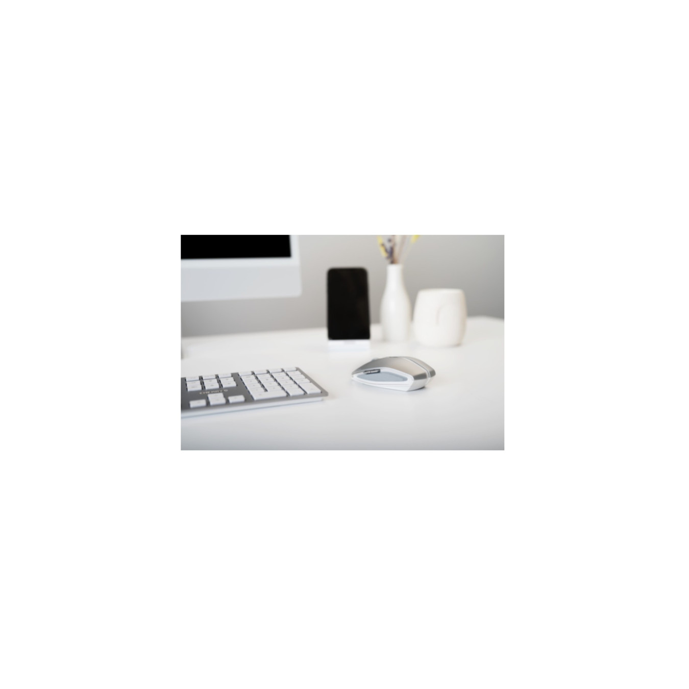 Cherry GENTIX BT Wireless Mouse - JW-7500-20 - Grey, Bluetooth 5.0, 2000 DPI, 7 Buttons, Ambidextrous