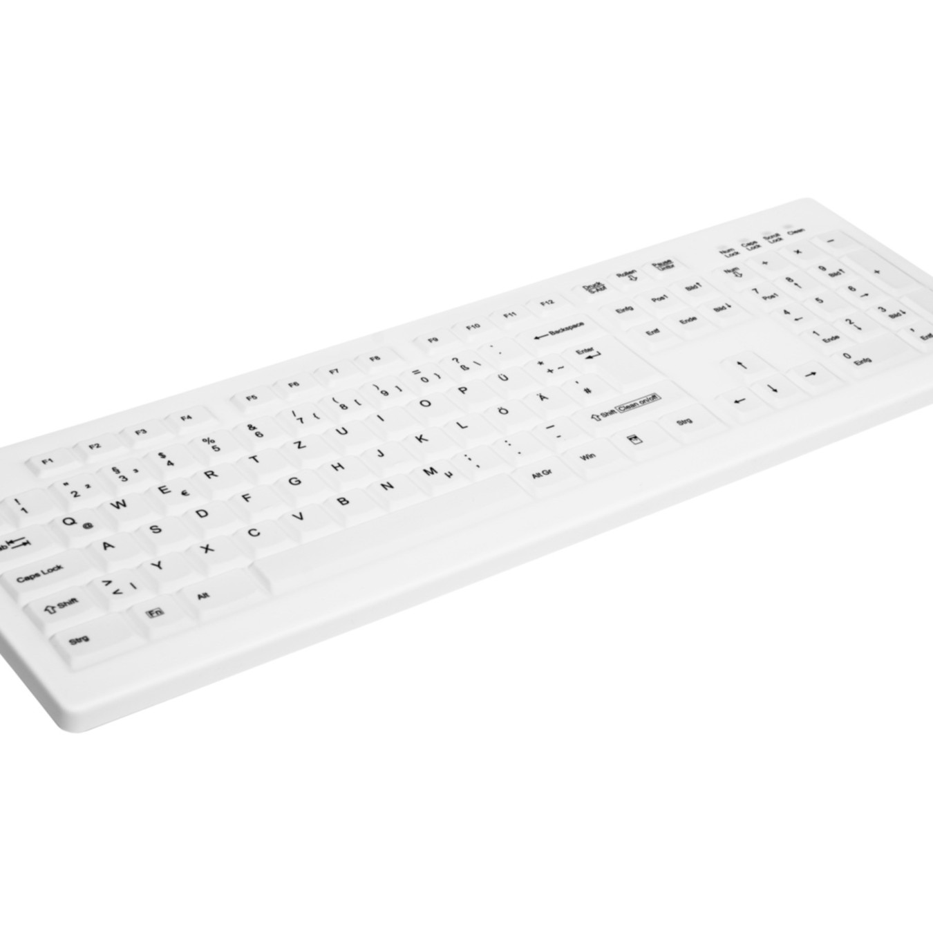 Cherry Medical Active Key AK-C8100 - Wireless RF 2.4GHz - German QWERTZ, White, Medical Silicone Membrane