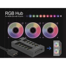 RGB hub for ARGB LEDs with 10 ports — Buy in Cyprus with Fast Delivery