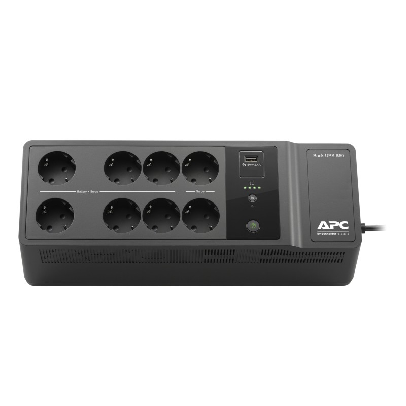 Buy APC Back-UPS BE650G2-GR - 650VA 400W Standby UPS - Black, 8 Schuko outlets, ... in Cyprus, Nicosia, Limassol, Larnaka, Pafos