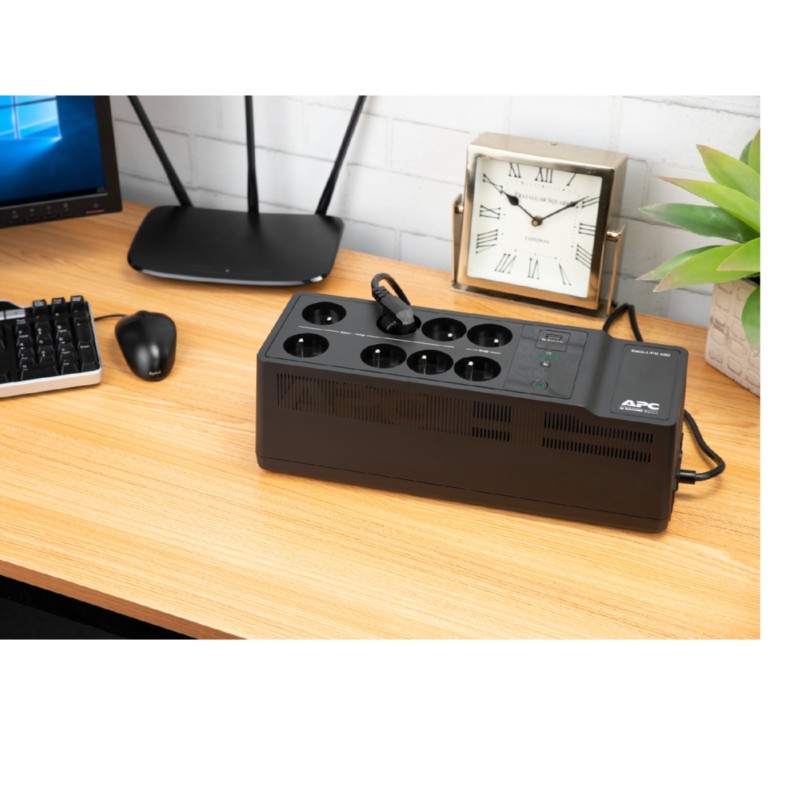 Buy APC Back-UPS BE650G2-GR - 650VA 400W Standby UPS - Black, 8 Schuko outlets, ... in Cyprus, Nicosia, Limassol, Larnaka, Pafos