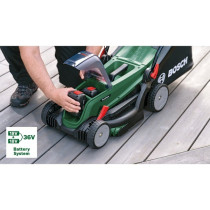 Cordless lawnmower UniversalRotak 2x18V-37-550, 36Volt (2x18V) — Buy in Cyprus with Fast Delivery