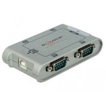 USB 2.0 adapter, USB-A connector to 4x serial RS-232 connector — Buy in Cyprus with Fast Delivery