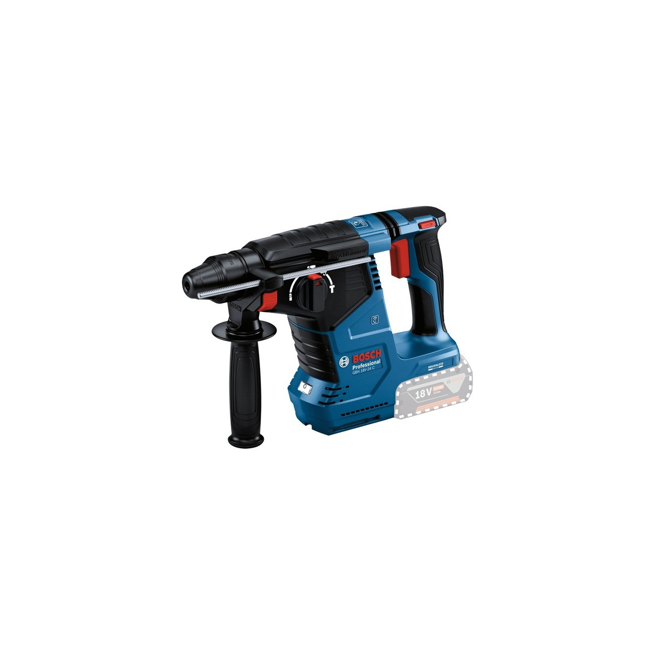 Cordless hammer drill GBH 18V-24 C Professional solo, 18 volts — Buy in Cyprus with Fast Delivery