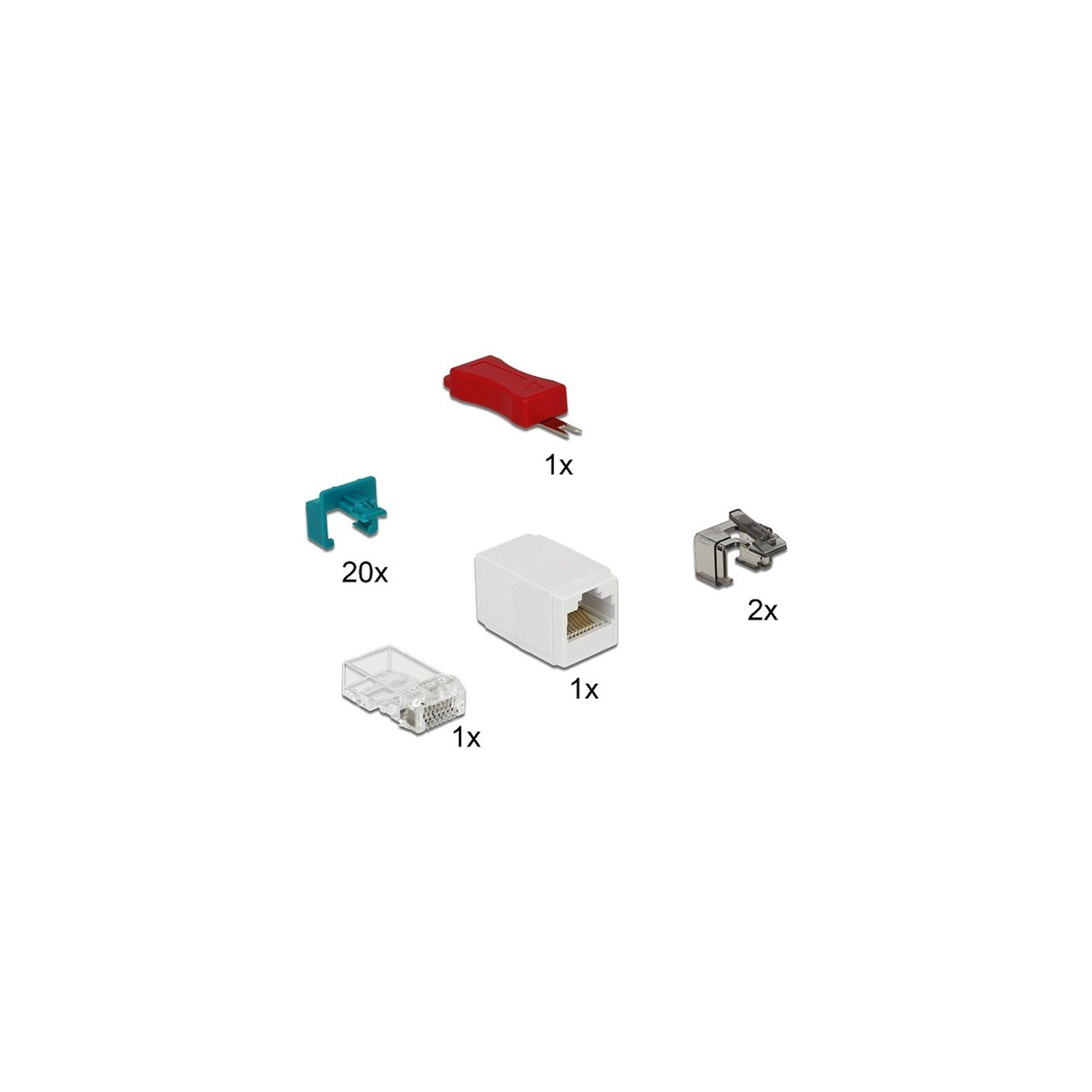 RJ45 Secure Clip Starter Set, holder — Buy in Cyprus with Fast Delivery
