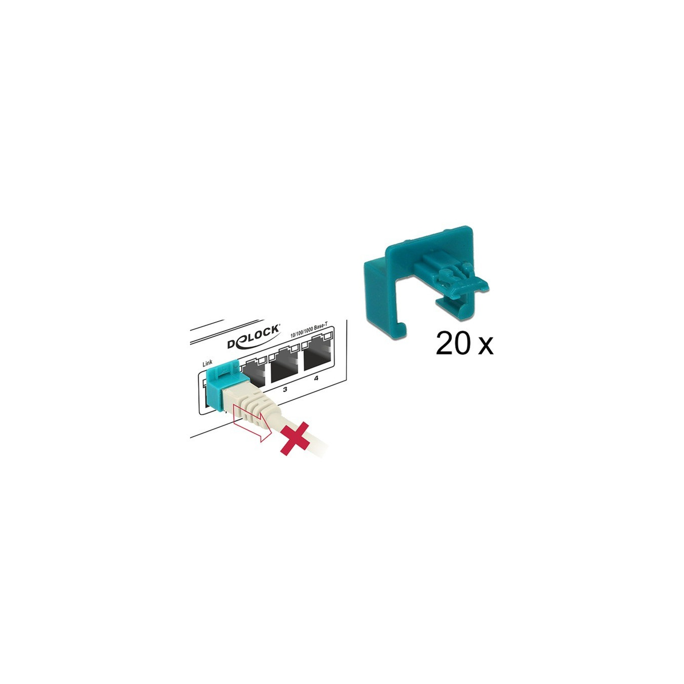 RJ45 Secure Clip Starter Set, holder — Buy in Cyprus with Fast Delivery