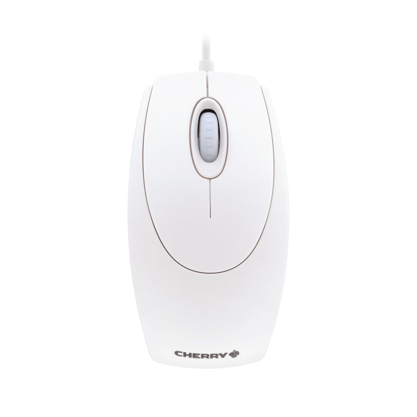 Cherry WheelMouse M-5400-0 - Wired Optical Ambidextrous Mouse, 1000 DPI, White-Gray — Buy in Cyprus with Fast Delivery