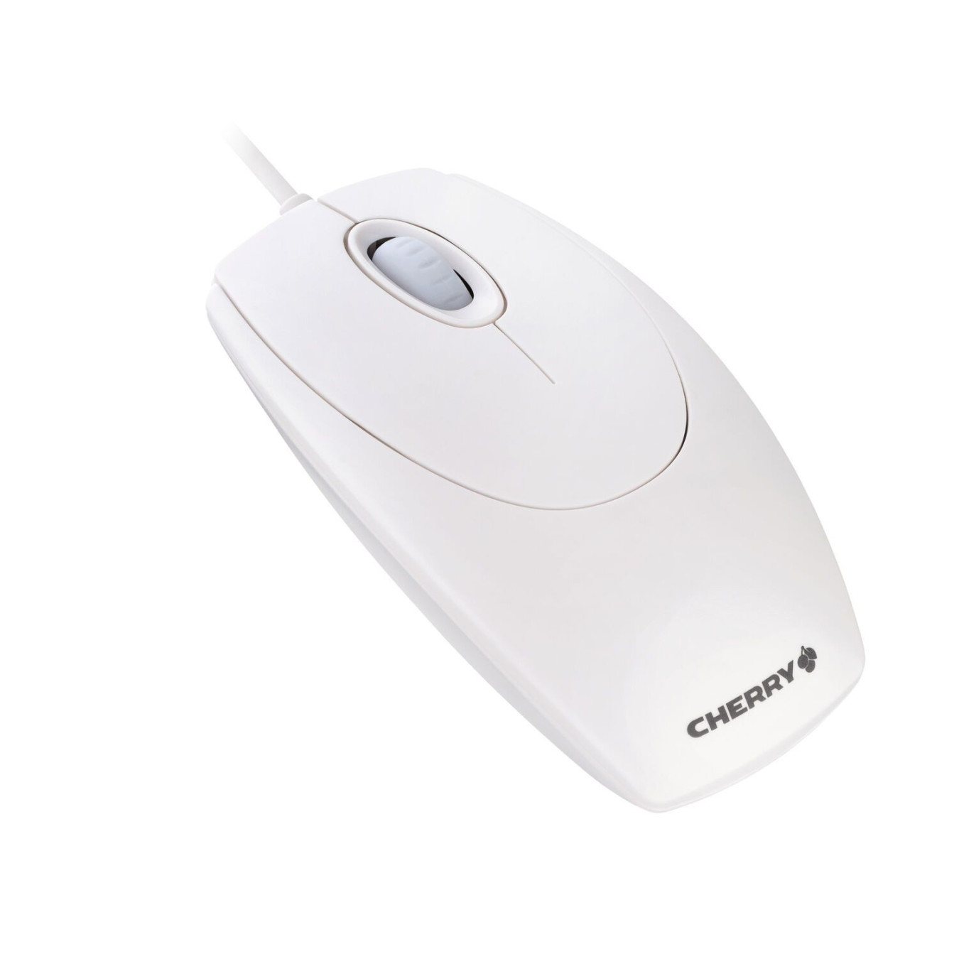 Cherry WheelMouse M-5400-0 - Wired Optical Ambidextrous Mouse, 1000 DPI, White-Gray — Buy in Cyprus with Fast Delivery