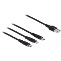 USB Ladekabel, USB-A Stecker to USB-C + Micro USB + Lightning Stecker — Buy in Cyprus with Fast Delivery