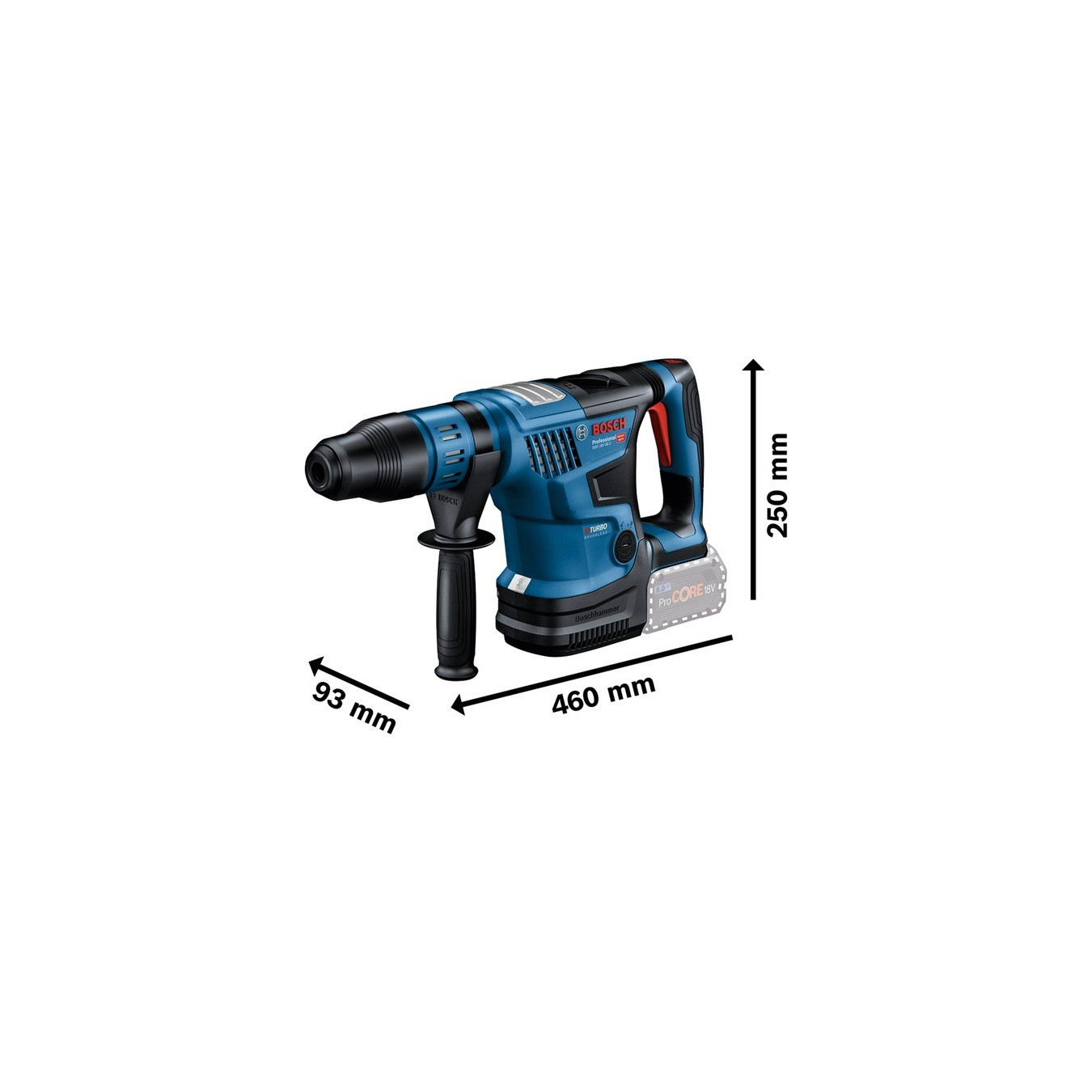 PRO cordless hammer drill BITURBO GBH 18V-36 C Professional solo — Buy in Cyprus with Fast Delivery