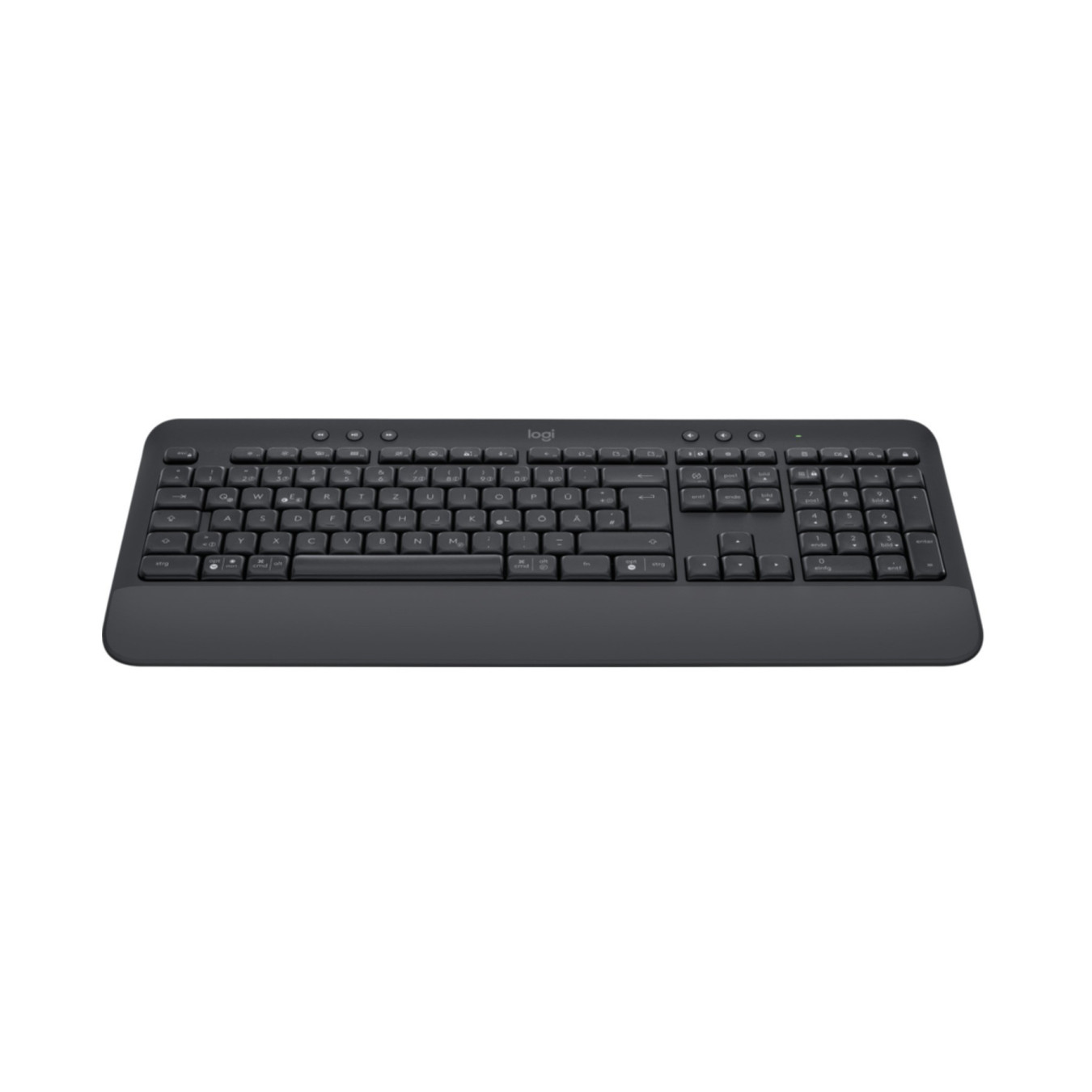Logitech K650 Wireless Keyboard - 920-010913 - Graphite, German QWERTZ, Bluetooth 5.1, Full-size