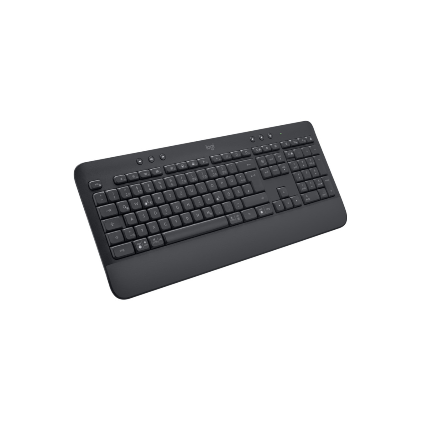 Logitech K650 Wireless Keyboard - 920-010913 - Graphite, German QWERTZ, Bluetooth 5.1, Full-size
