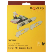 PCI Express card to 2 x serial RS-232 high speed 921K, interface card — Buy in Cyprus with Fast Delivery