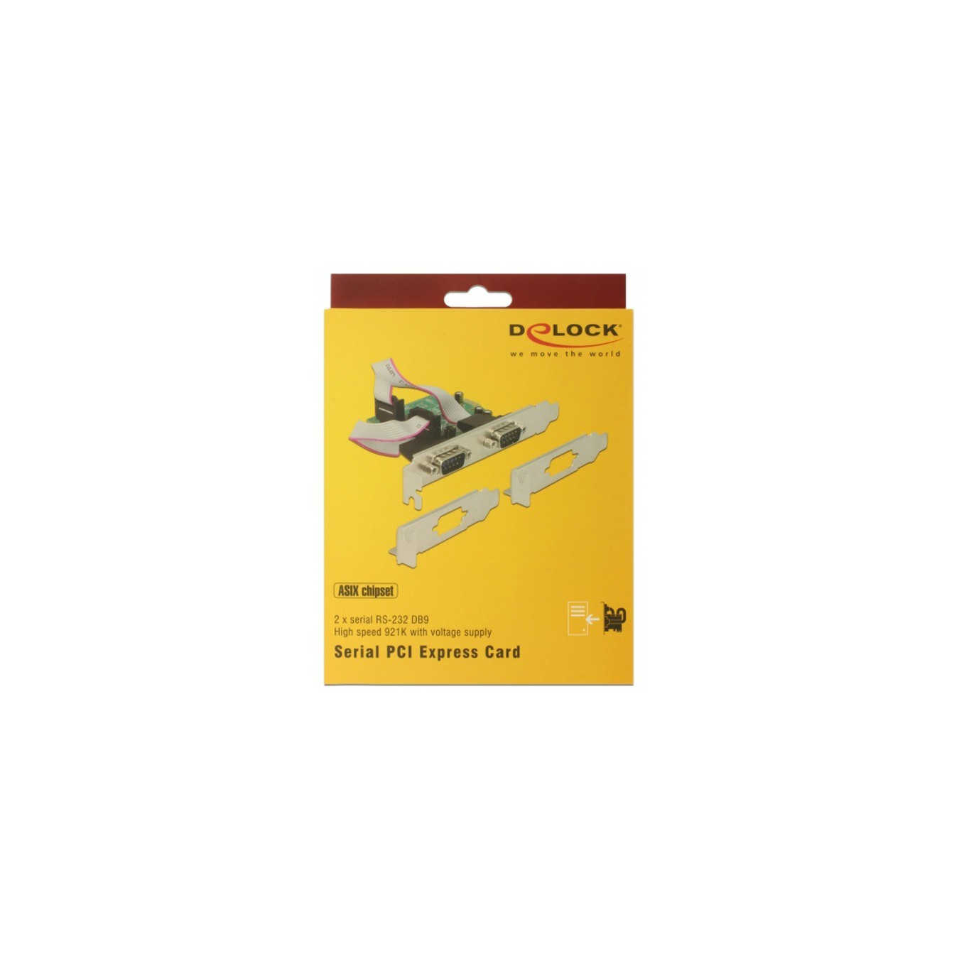 PCI Express card to 2 x serial RS-232 high speed 921K, interface card — Buy in Cyprus with Fast Delivery