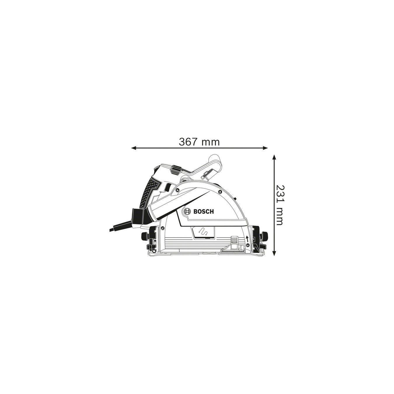 Plunge saw GKT 55 GCE Professional, hand-held circular saw — Buy in Cyprus with Fast Delivery