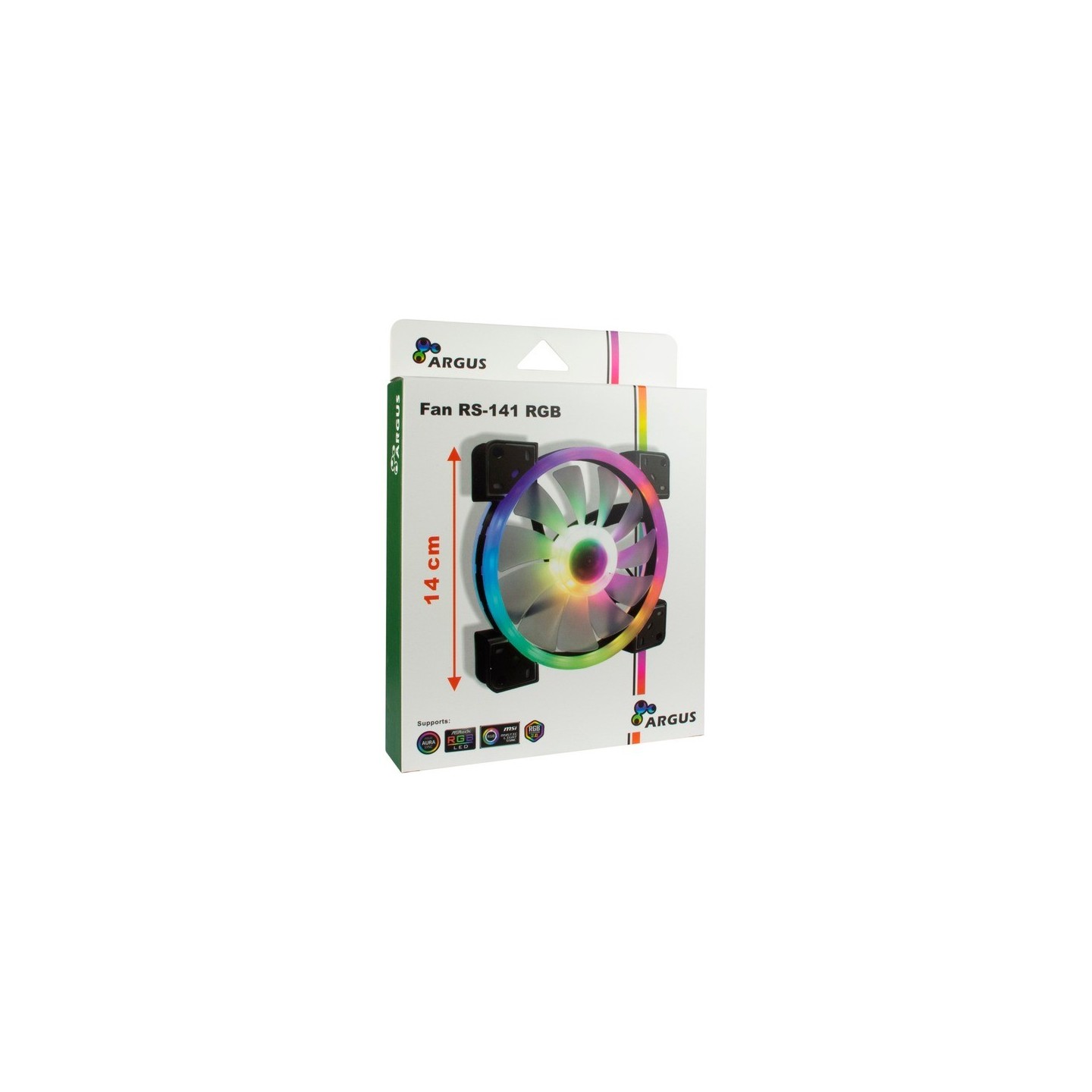 Inter-Tech Argus RS-141 RGB 140mm Case Fan (Retail) — Buy in Cyprus with Fast Delivery