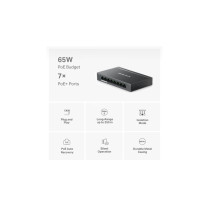 Mercusys MS108GP Switch - 8-Port Gigabit (10/100/1000) with 7x PoE+ (65W Budget) - Managed — Buy in Cyprus with Fast Delivery