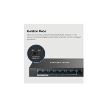 Mercusys MS108GP Switch - 8-Port Gigabit (10/100/1000) with 7x PoE+ (65W Budget) - Managed — Buy in Cyprus with Fast Delivery