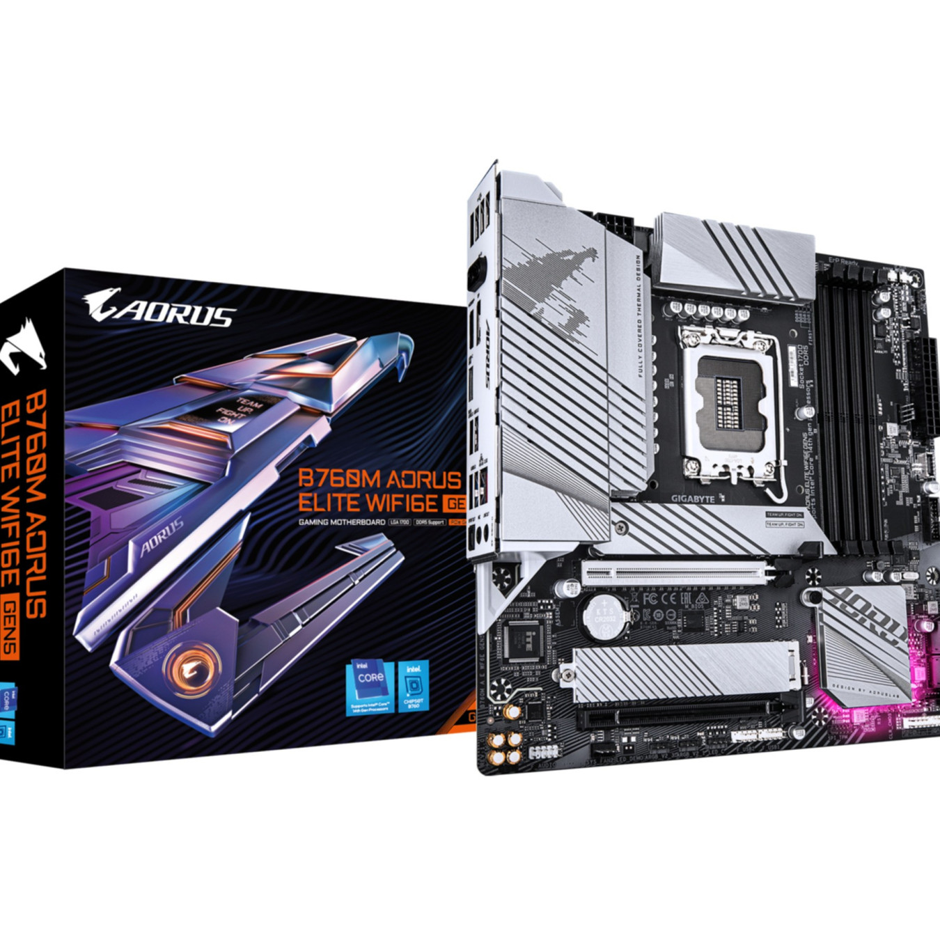 GIGABYTE B760M A-E WF6E GEN5 (LGA1700) - microATX, DDR5, 4x DIMM, Up to 256GB — Buy in Cyprus with Fast Delivery