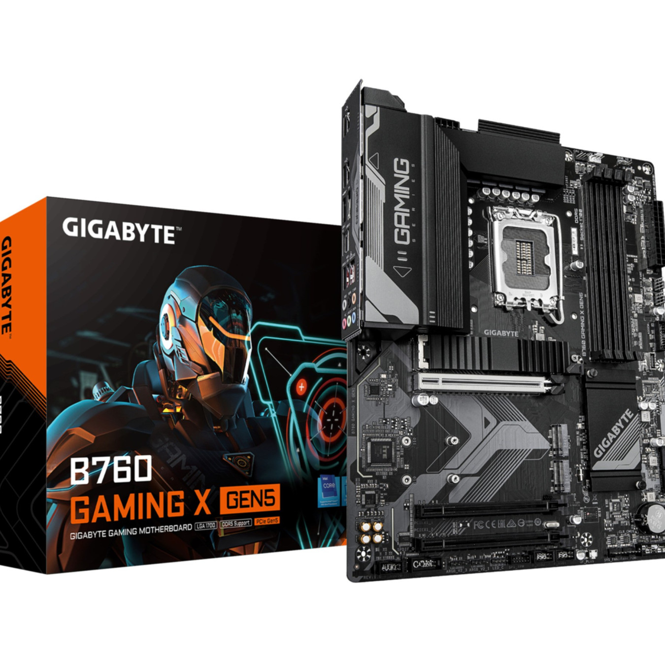 GIGABYTE GA-B760 GAMING X GEN5 - LGA1700 ATX Motherboard - B760, DDR5, 4x DIMM, 256GB Max, PCIe 5.0