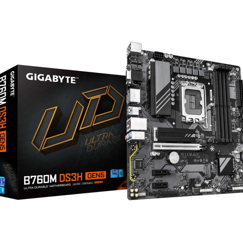 Buy Gigabyte GA-B760M DS3H GEN5 - LGA1700 Micro-ATX Motherboard, Intel B760, DDR... in Cyprus, Nicosia, Limassol, Larnaka, Pafos