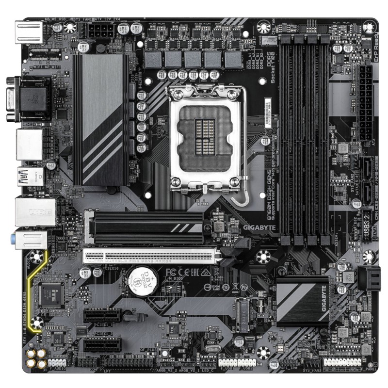 Buy Gigabyte GA-B760M DS3H GEN5 - LGA1700 Micro-ATX Motherboard, Intel B760, DDR... in Cyprus, Nicosia, Limassol, Larnaka, Pafos