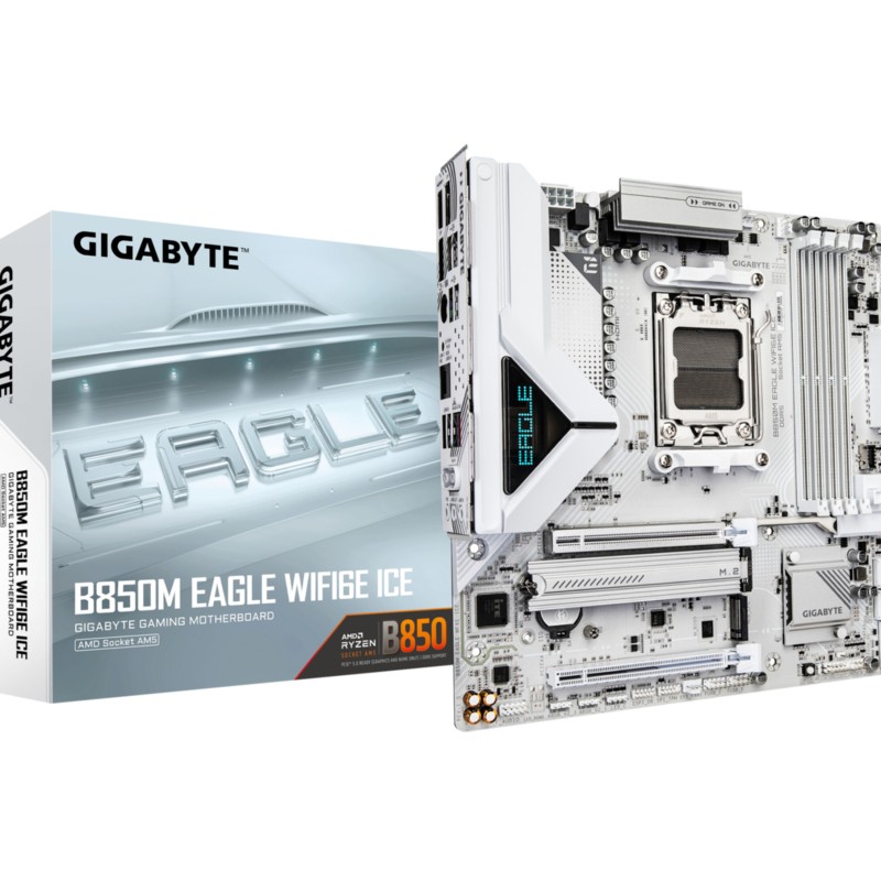 Buy GIGABYTE GA-B850M EAGLE WF6E ICE - AM5 Socket - micro-ATX, DDR5, 4x DIMM, 25... in Cyprus, Nicosia, Limassol, Larnaka, Pafos