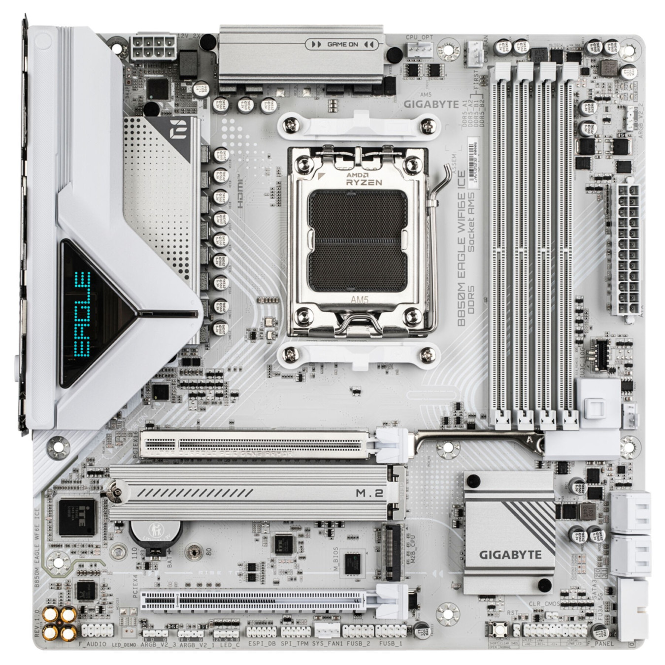 GIGABYTE GA-B850M EAGLE WF6E ICE - AM5 Socket - micro-ATX, DDR5, 4x DIMM, 256GB Max — Buy in Cyprus with Fast Delivery