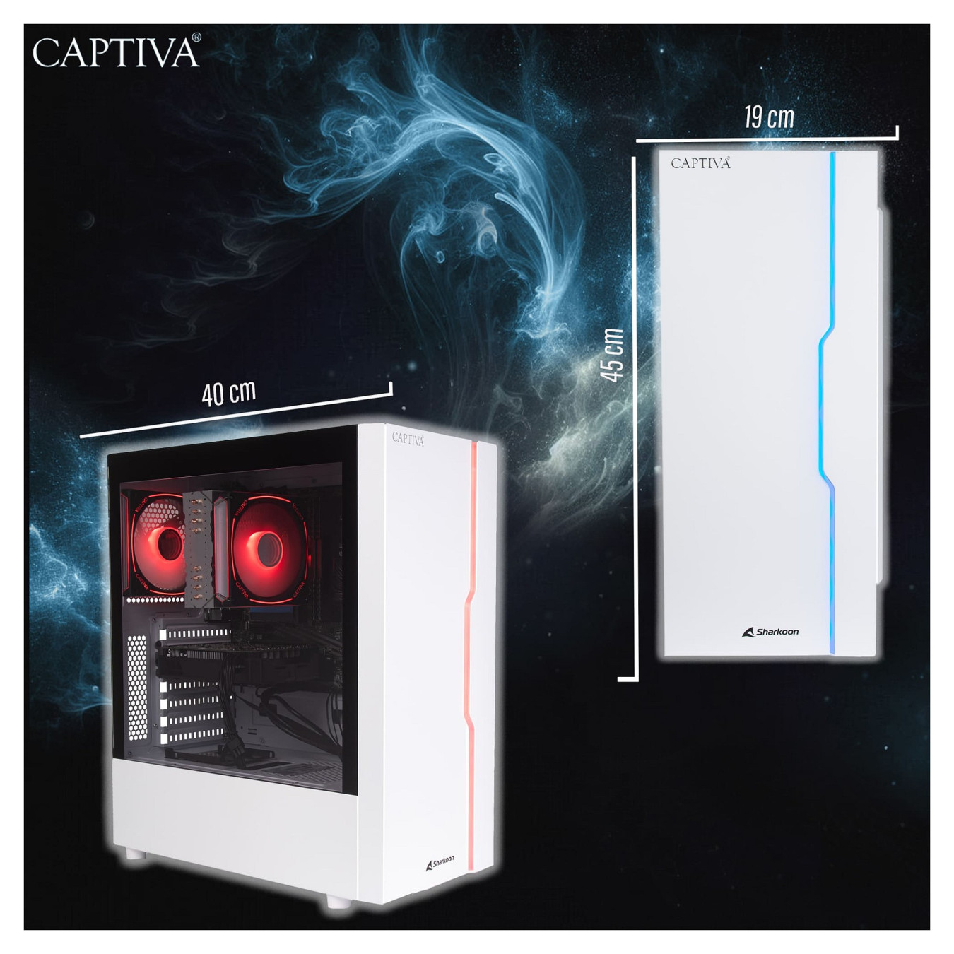 Captiva PC Advanced Gaming R92-912 R7-5700X 32GB 1TB SSD RTX 5060 Win 11 — Buy in Cyprus with Fast Delivery