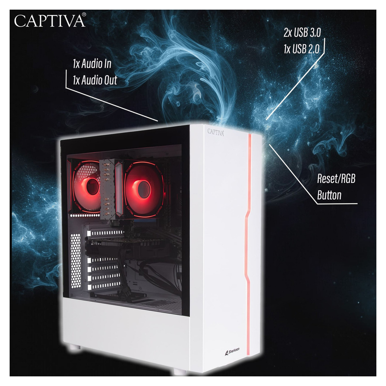 Captiva PC Advanced Gaming R92-912 R7-5700X 32GB 1TB SSD RTX 5060 Win 11 — Buy in Cyprus with Fast Delivery