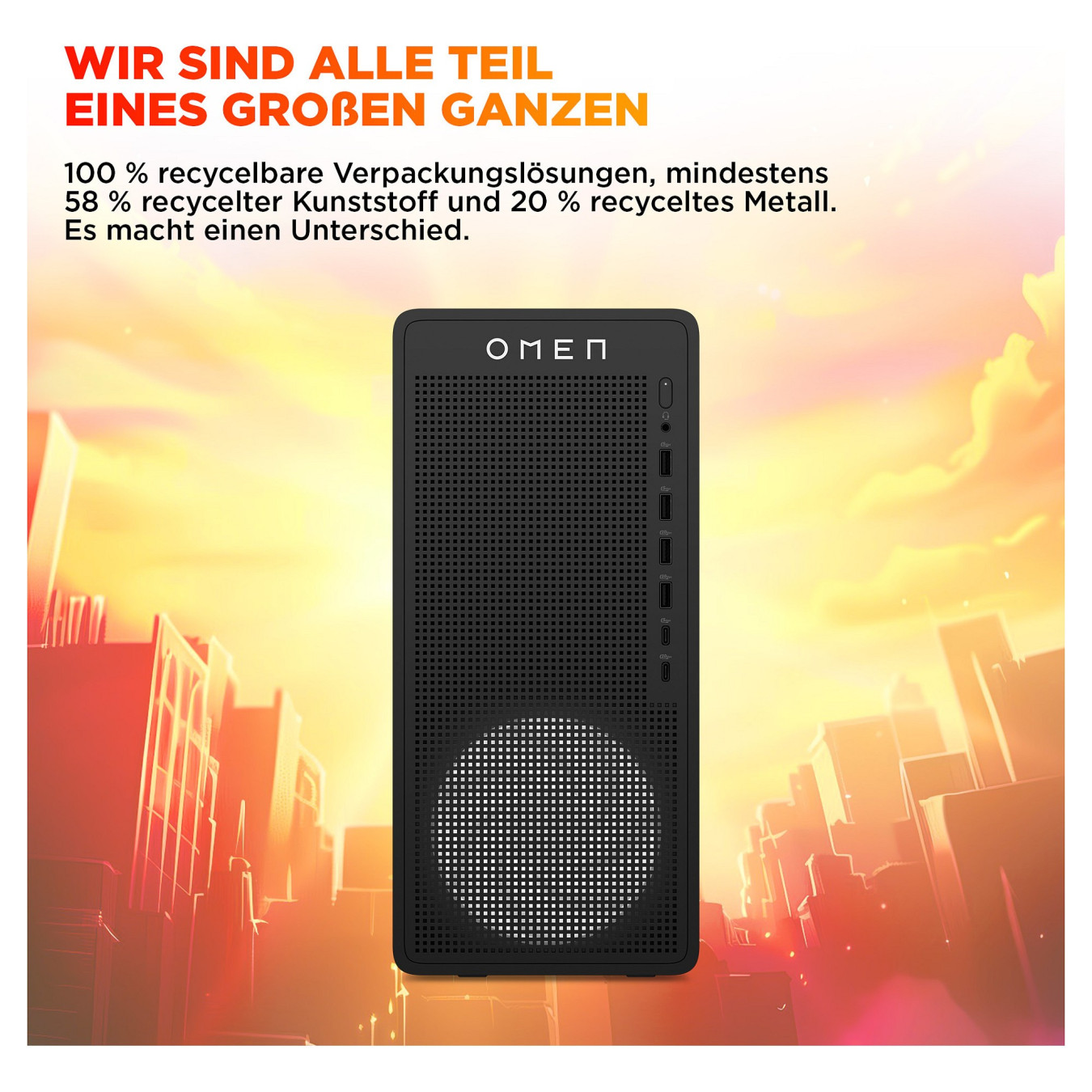 HP OMEN 16L TG03-0450ng Gaming Desktop R5-8400F 16GB 512GB SSD RTX 5060 nOS — Buy in Cyprus with Fast Delivery