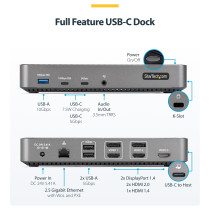 D StarTech TRIPLE MONITOR DOCKING STATION — Buy in Cyprus with Fast Delivery