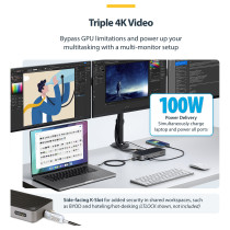 D StarTech TRIPLE MONITOR DOCKING STATION — Buy in Cyprus with Fast Delivery
