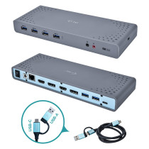 D I-Tec USB 3.0 USB-C 5K Universal Dual Docking Station — Buy in Cyprus with Fast Delivery