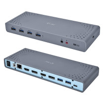 D I-Tec USB 3.0 USB-C 5K Universal Dual Docking Station — Buy in Cyprus with Fast Delivery