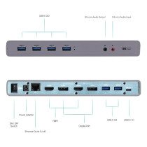 D I-Tec USB 3.0 USB-C 5K Universal Dual Docking Station — Buy in Cyprus with Fast Delivery