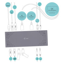 D I-Tec USB 3.0 USB-C 5K Universal Dual Docking Station — Buy in Cyprus with Fast Delivery
