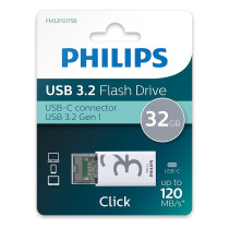STICK Philips USB 3.2 32GB Click Series Gen 1 USB-C — Buy in Cyprus with Fast Delivery