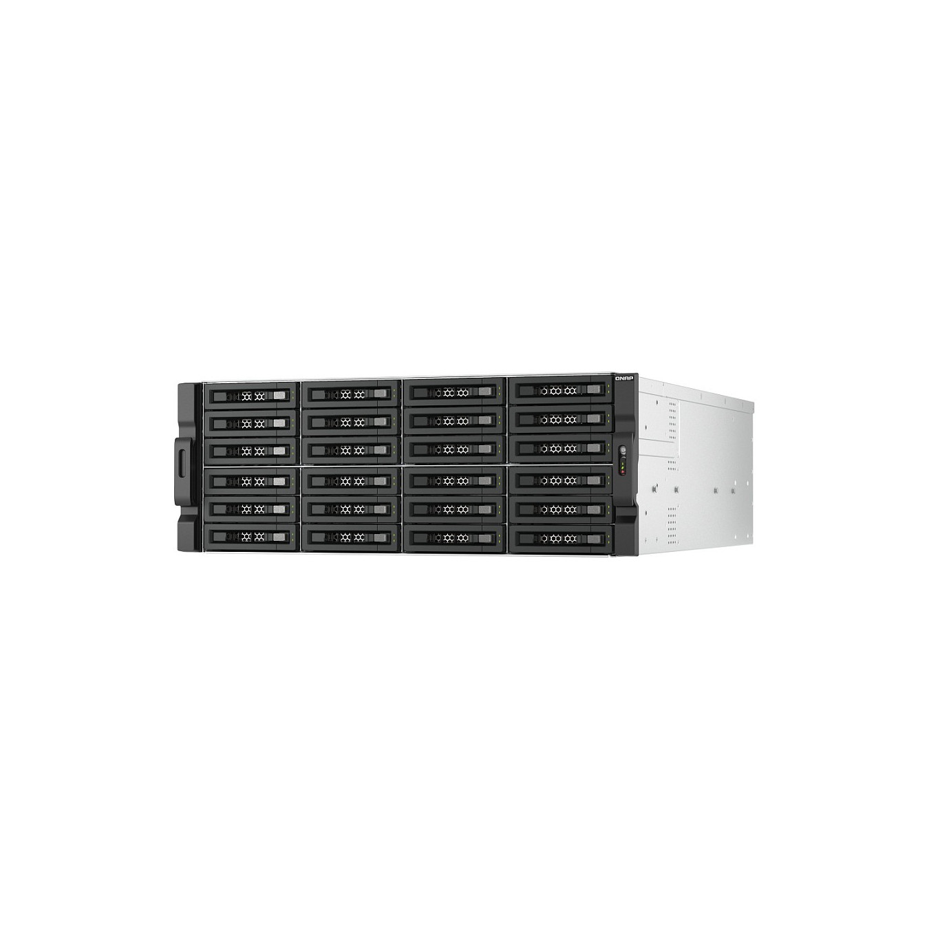 QNAP TL-R2400PES-RP 24-bay 4U rackmount PCIe interface SATA JBOD expansion enclosure 6.35 8.89cm 2.5 3.5Zoll