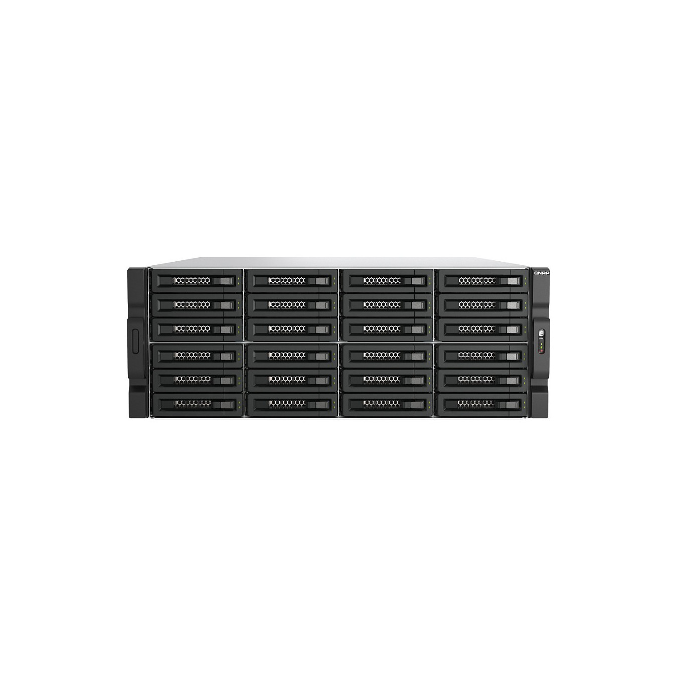 QNAP TL-R2400PES-RP 24-bay 4U rackmount PCIe interface SATA JBOD expansion enclosure 6.35 8.89cm 2.5 3.5Zoll