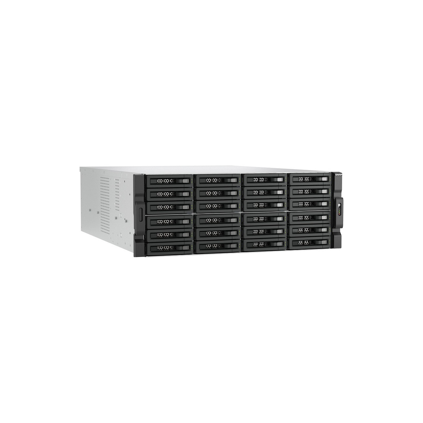 QNAP TL-R2400PES-RP 24-bay 4U rackmount PCIe interface SATA JBOD expansion enclosure 6.35 8.89cm 2.5 3.5Zoll