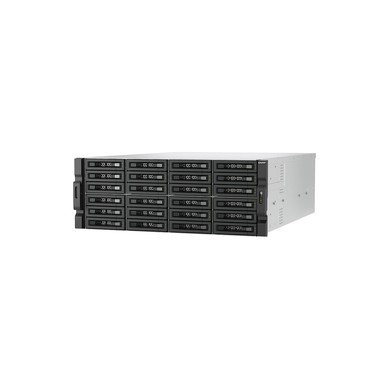 QNAP TL-R2400PES-RP 24-bay 4U rackmount PCIe interface SATA JBOD expansion enclosure 6.35 8.89cm 2.5 3.5Zoll
