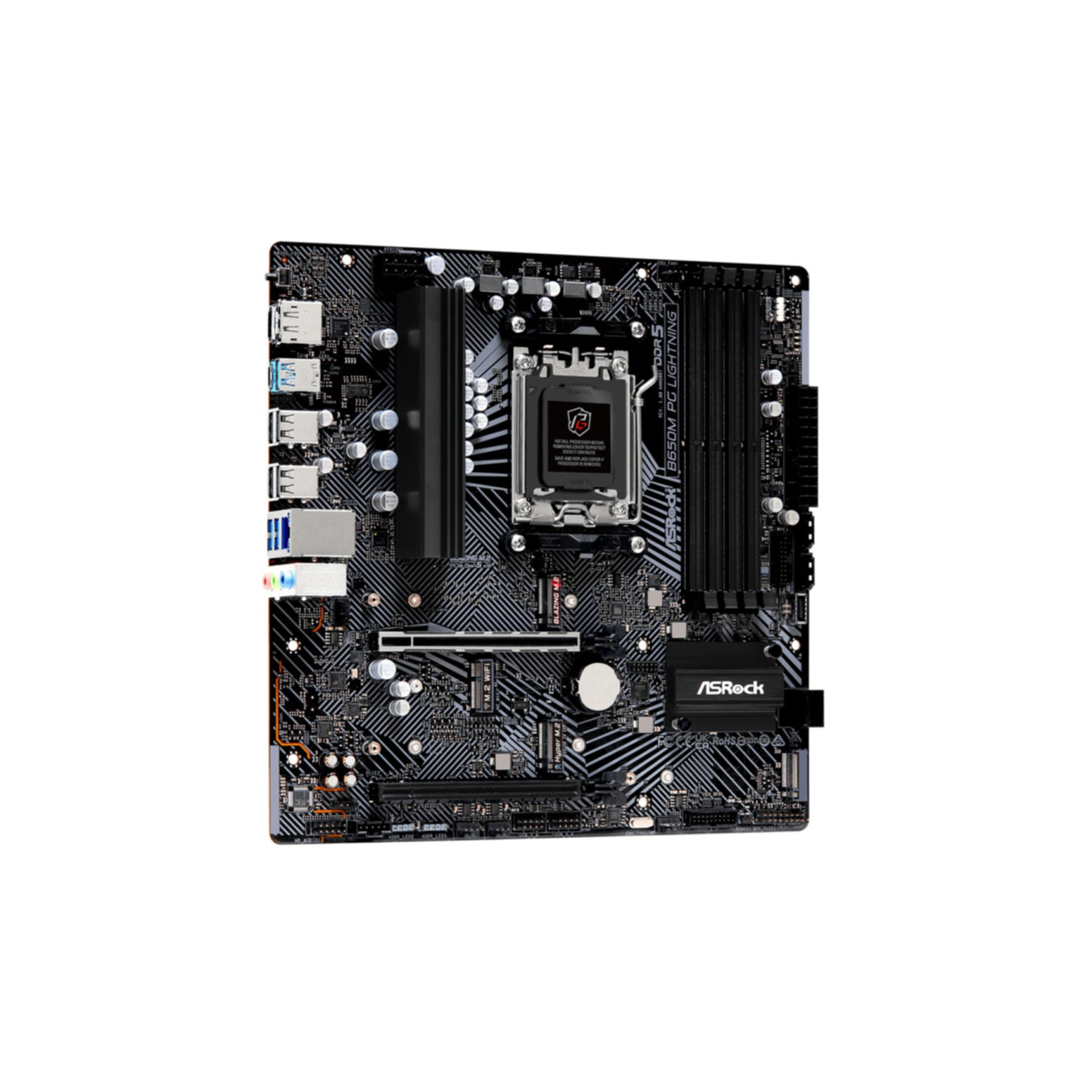 ASRock B650M Phantom Gaming Lightning - AM5 DDR5 Micro-ATX Motherboard, 192GB Max — Buy in Cyprus with Fast Delivery