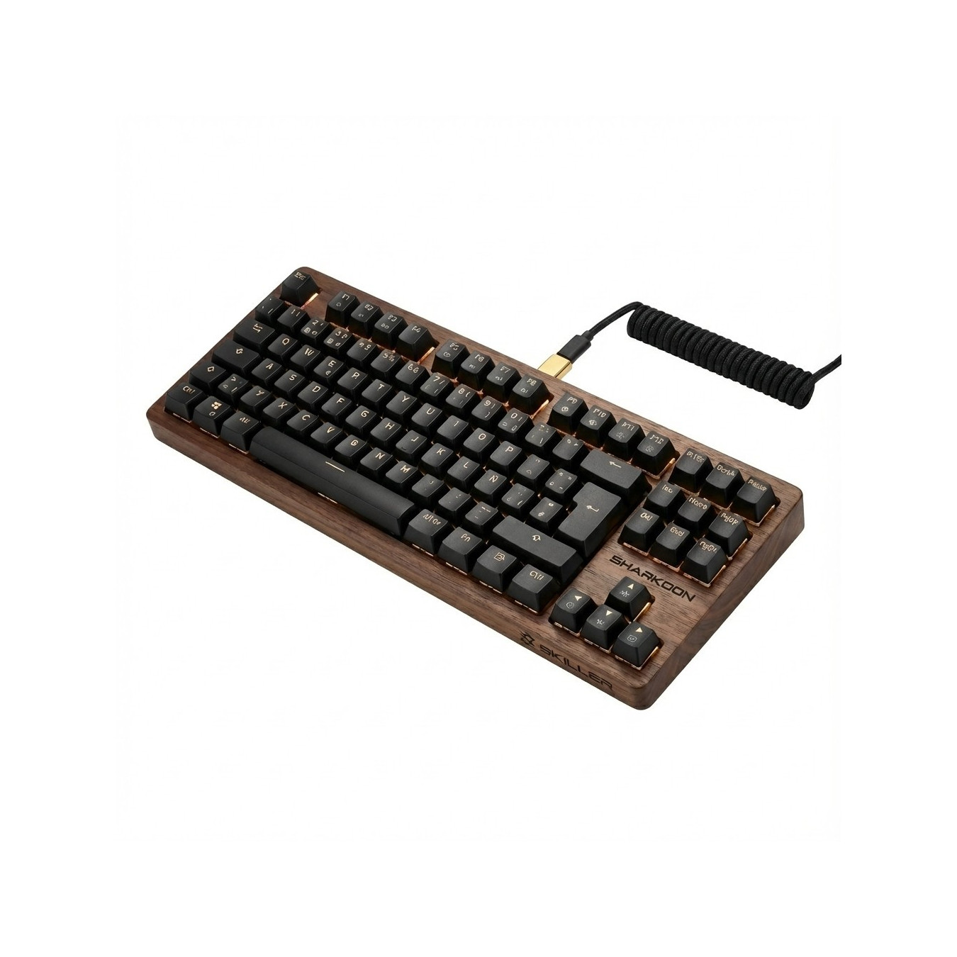 SKILLER SGK50 S3 Wood PBT(holz schwarz. ES-Layout. Gateron G Pro 3.0 Yellow) — Buy in Cyprus with Fast Delivery