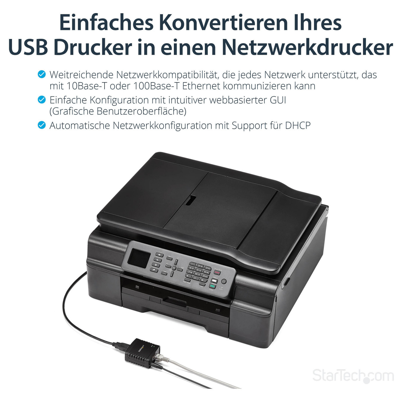 USB Network LPR print Server 10 100Mbps — Buy in Cyprus with Fast Delivery