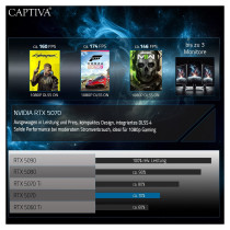 Captiva Notebook Highend Gaming I95-052GE 16' WQXGA Core i7-14650HX 32GB 1TB SSD RTX5070 Win 11