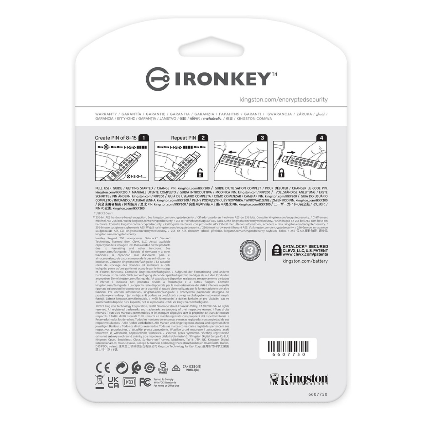 STICK 512GB Kingston IronKey Keypad 200 retail — Buy in Cyprus with Fast Delivery