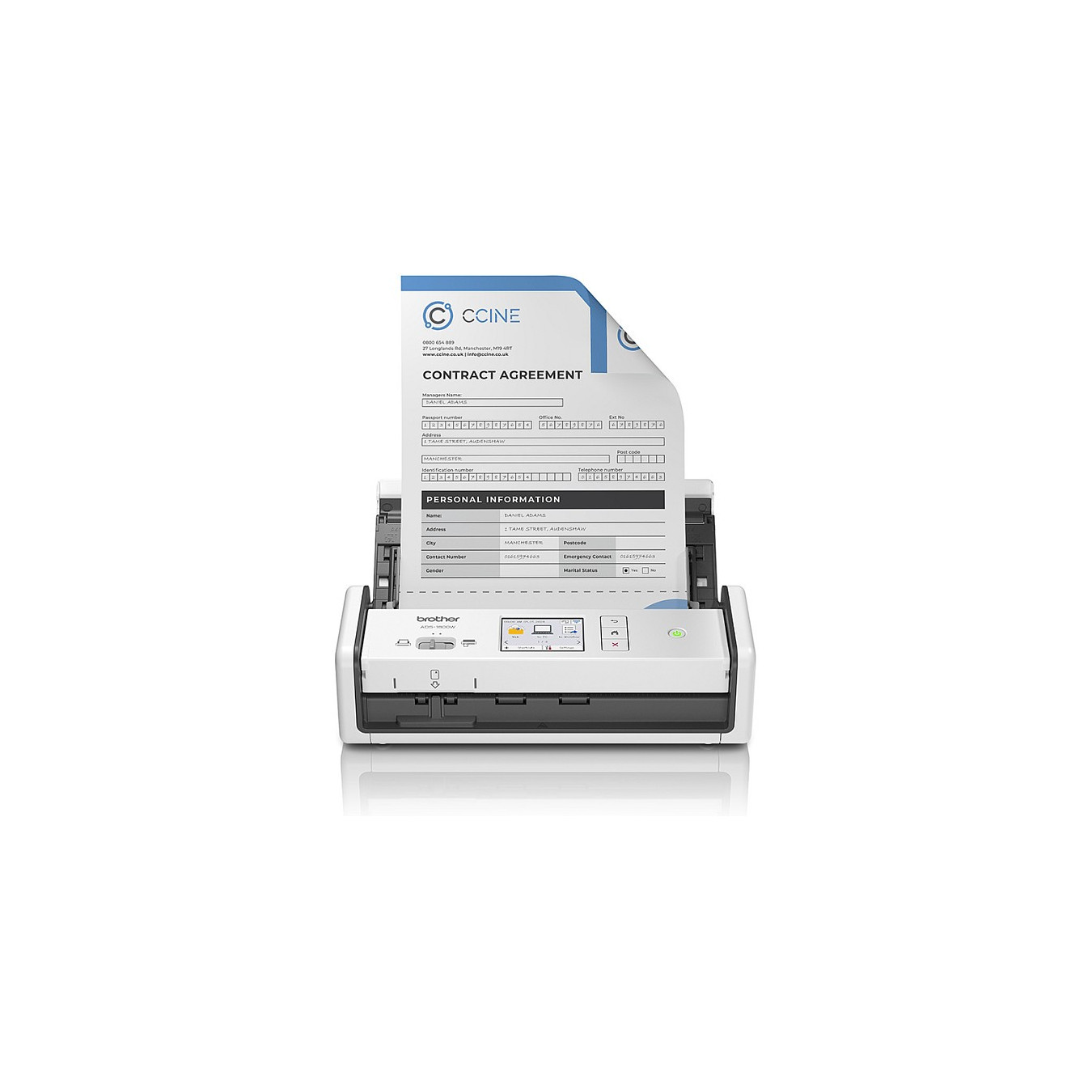 Scanner Brother ADS-1800W Duplex-Dokumentenscanner — Buy in Cyprus with Fast Delivery