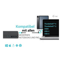 i-tec USB-C Thunderbolt 3 Dual 4K Docking Station – 2x 4K@60Hz, 100W PD | Armenius Store