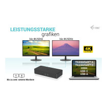 i-tec USB-C Thunderbolt 3 Dual 4K Docking Station – 2x 4K@60Hz, 100W PD | Armenius Store